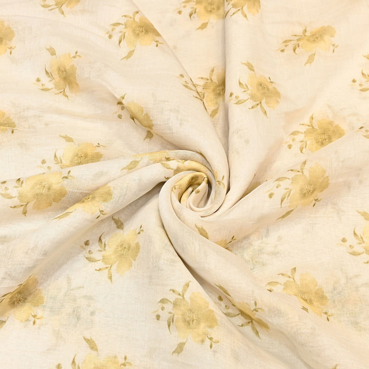 Mul Chanderi Digital Print Fabric - Soft Lightweight Designer Ethnic Fabric GT0185-42