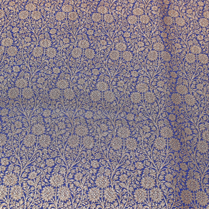 Premium Silk Katan Antique Brocade Fabric | Designer Zari Weave-ANT225-8