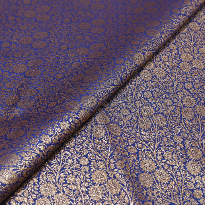 Premium Silk Katan Antique Brocade Fabric | Designer Zari Weave-ANT225-8