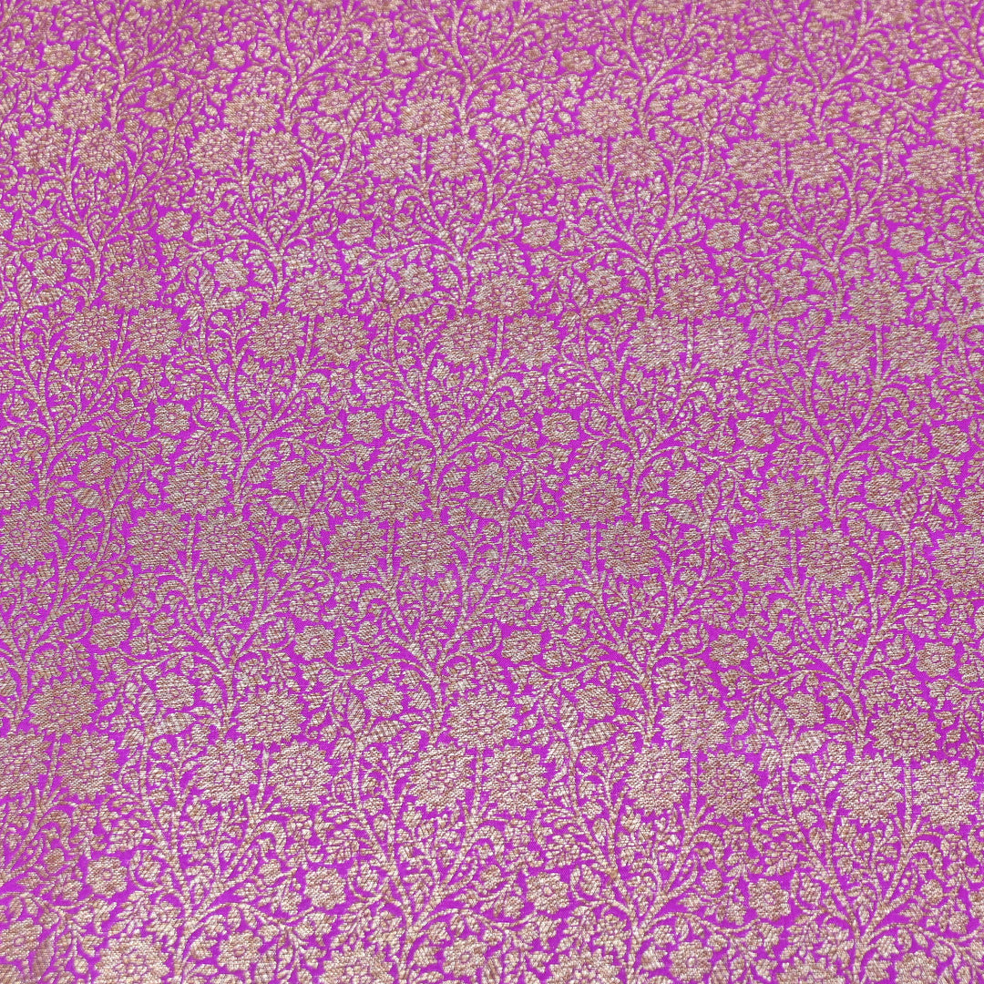 Premium Silk Katan Antique Brocade Fabric | Designer Zari Weave-ANT225-9