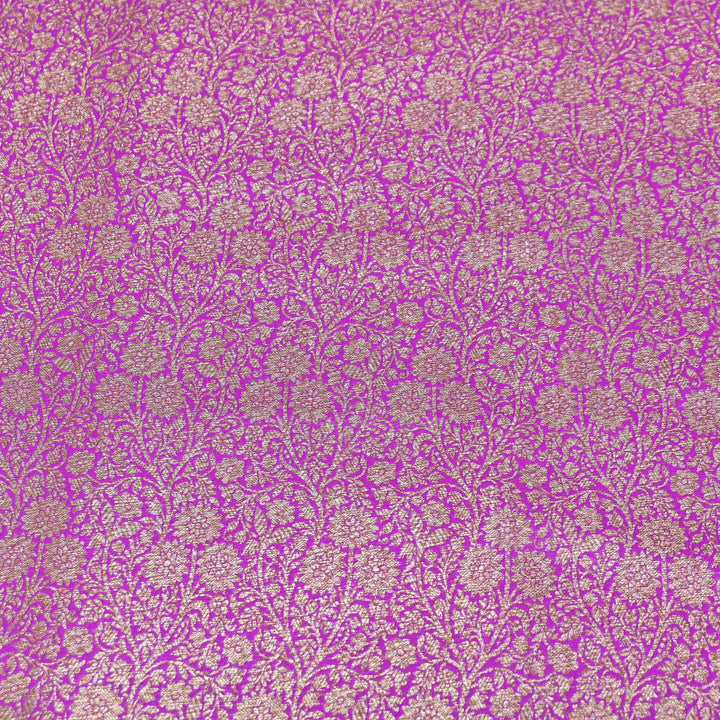 Premium Silk Katan Antique Brocade Fabric | Designer Zari Weave-ANT225-9