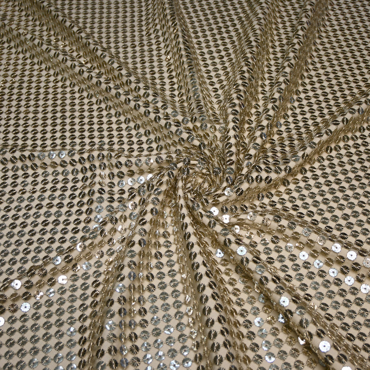 Imported Cut Work Sequins Embroidery Fabrics