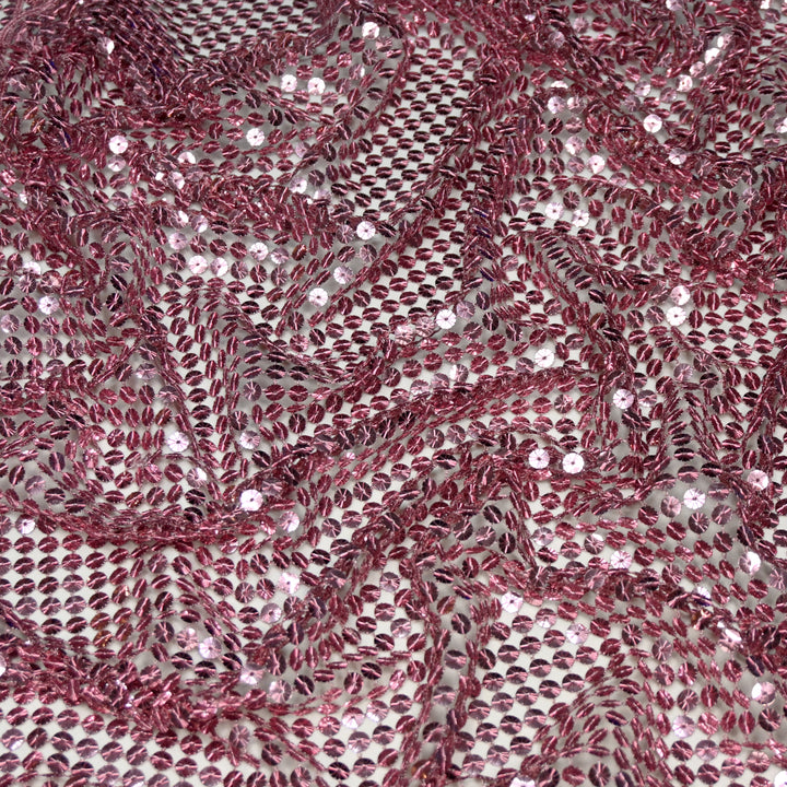 Imported Cut Work Sequins Embroidery Fabrics
