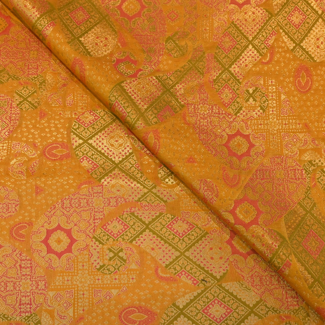 Multi Colour Jamdani Brocade Fabrics
