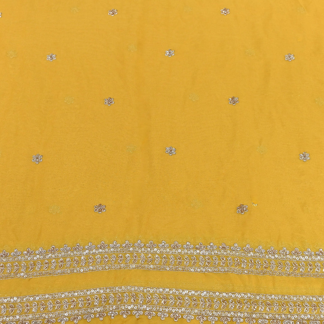 Viscose Georgette Zari & Sequins Embroidery Duppta Fabric | TF4990-03