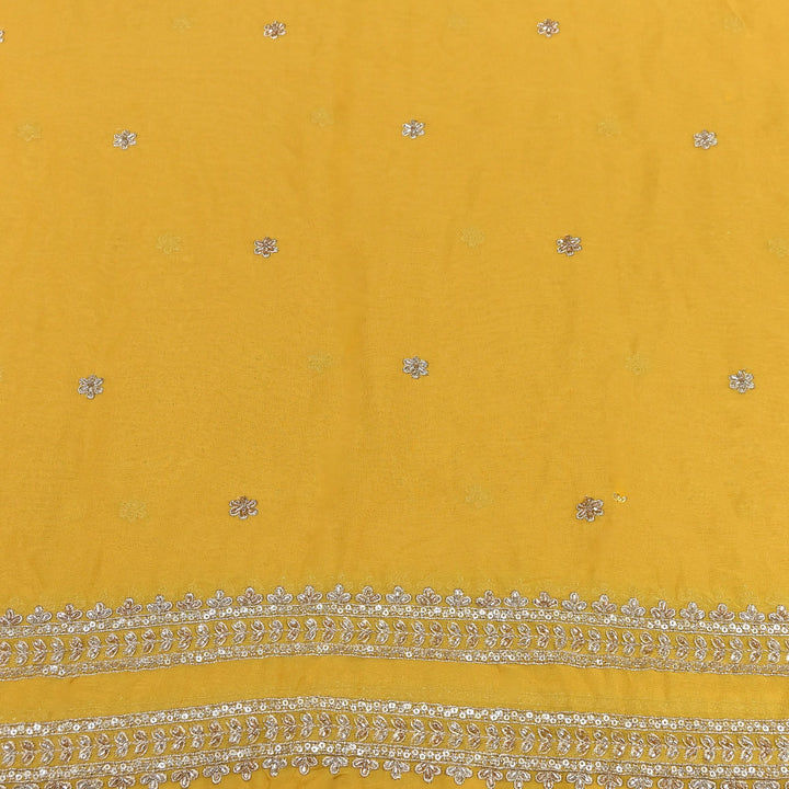 Viscose Georgette Zari & Sequins Embroidery Duppta Fabric | TF4990-03