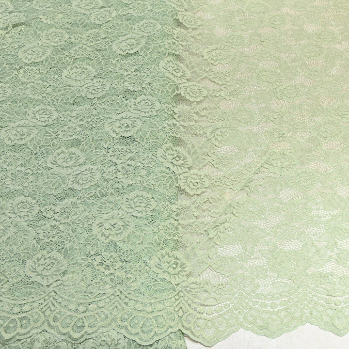 Luxury Sand Lace Net Fabric | Elegant Floral Lace Embroidery Designer Net Fabric | SF1111-B