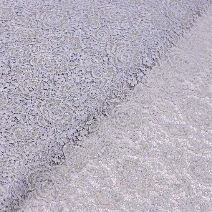 Luxury Sand Lace Net Fabric | Elegant Floral Lace Embroidery Designer Net Fabric | SF1111-D