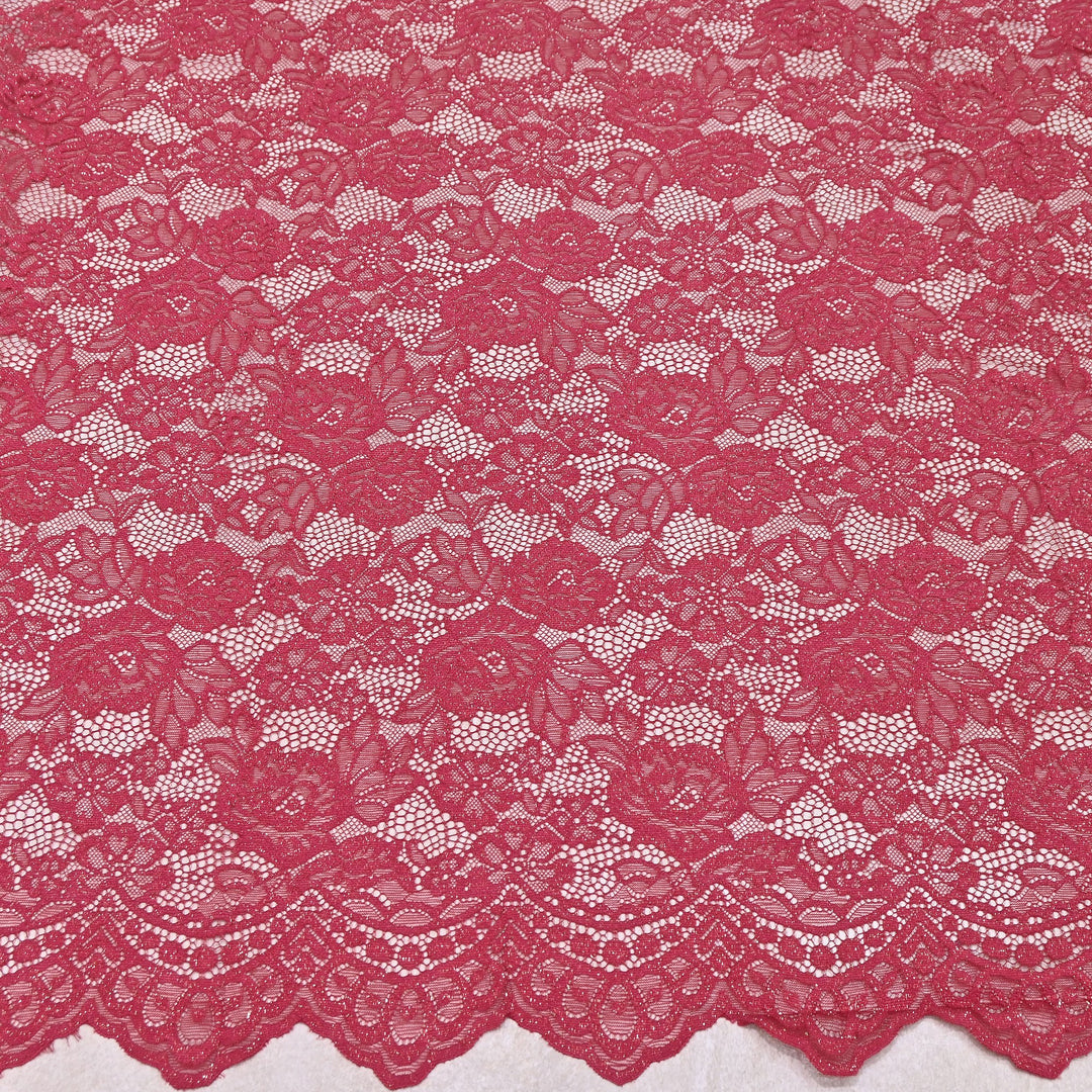 Luxury Sand Lace Net Fabric | Elegant Floral Lace Embroidery Designer Net Fabric | SF1111-E
