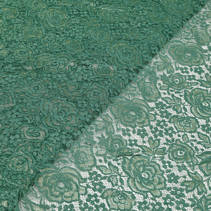 Luxury Sand Lace Net Fabric | Elegant Floral Lace Embroidery Designer Net Fabric | SF1111-F