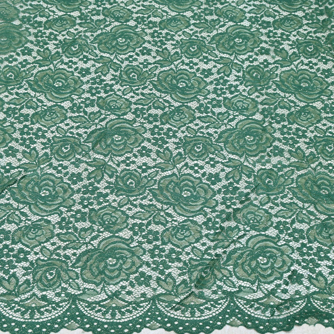 Luxury Sand Lace Net Fabric | Elegant Floral Lace Embroidery Designer Net Fabric | SF1111-F