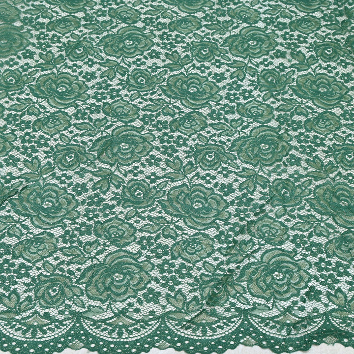Luxury Sand Lace Net Fabric | Elegant Floral Lace Embroidery Designer Net Fabric | SF1111-F