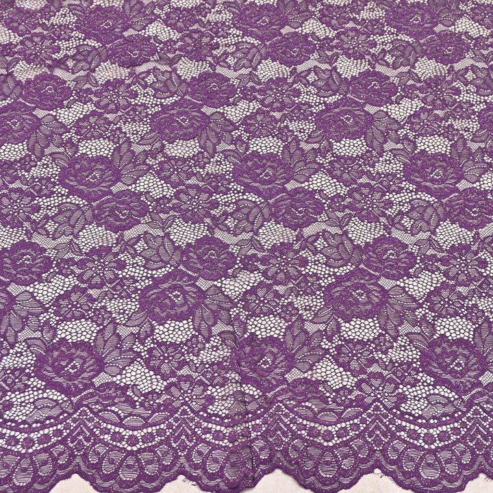 Luxury Sand Lace Net Fabric | Elegant Floral Lace Embroidery Designer Net Fabric | SF1111-I