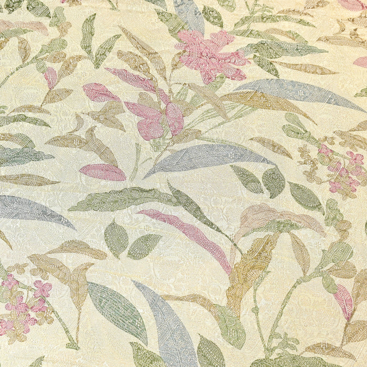 Premium Silk Brocade Jacquard Digital Print Fabric | Designer Fabric- AL3812-2