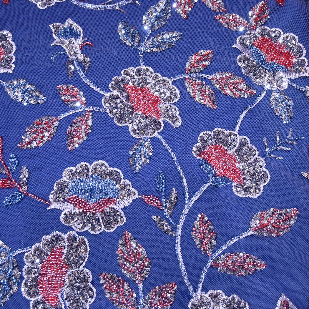 Beautiful Imported Net Cut Dana & Sequins Embroidery Fabrics