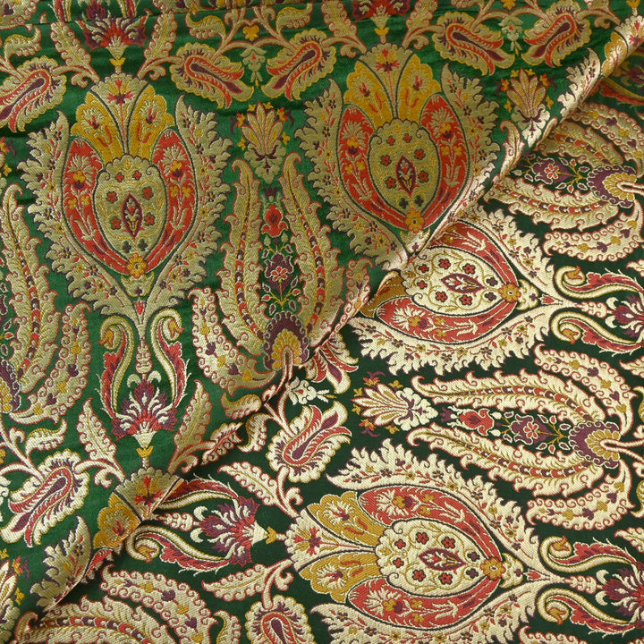 Satin Kimkhab Multi Brocade Fabrics