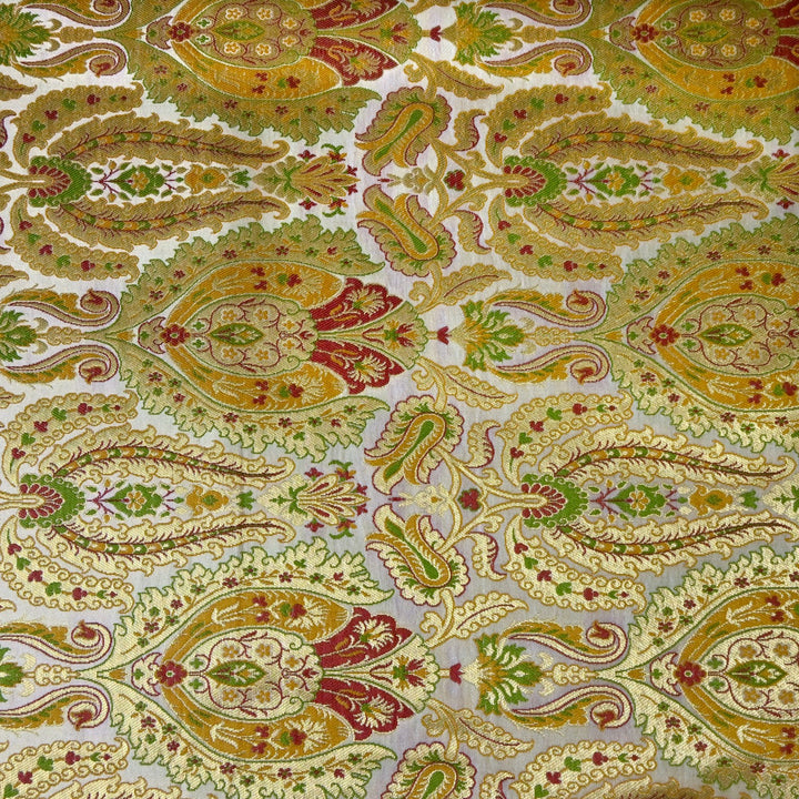 Satin Kimkhab Multi Brocade Fabrics