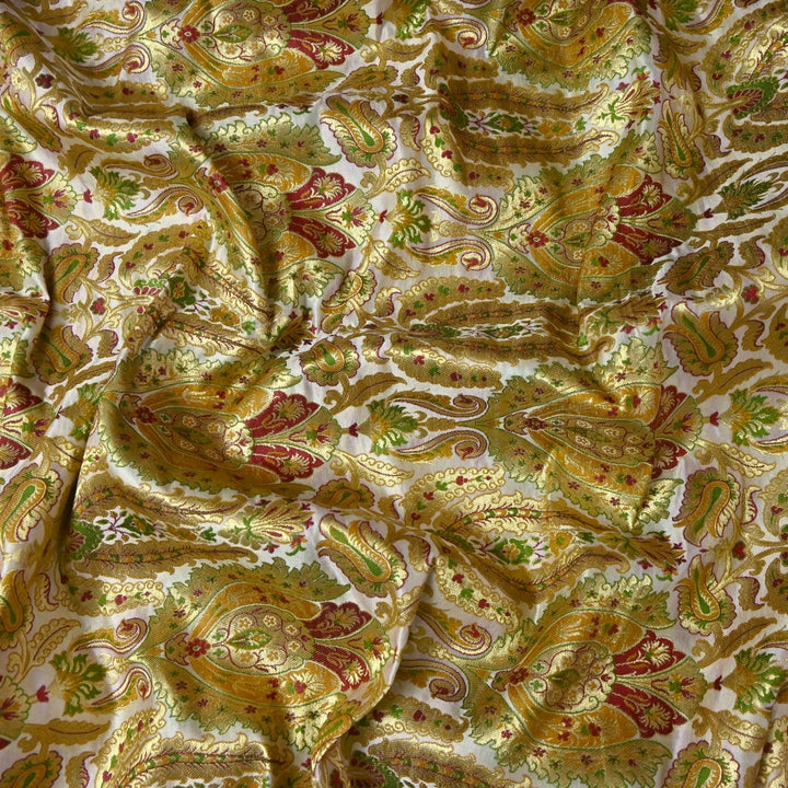 Satin Kimkhab Multi Brocade Fabrics