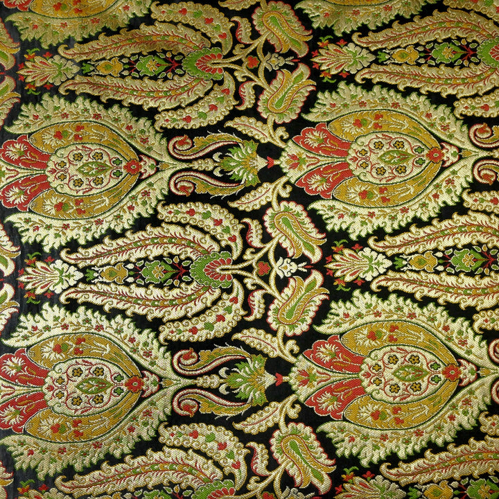 Satin Kimkhab Multi Brocade Fabrics
