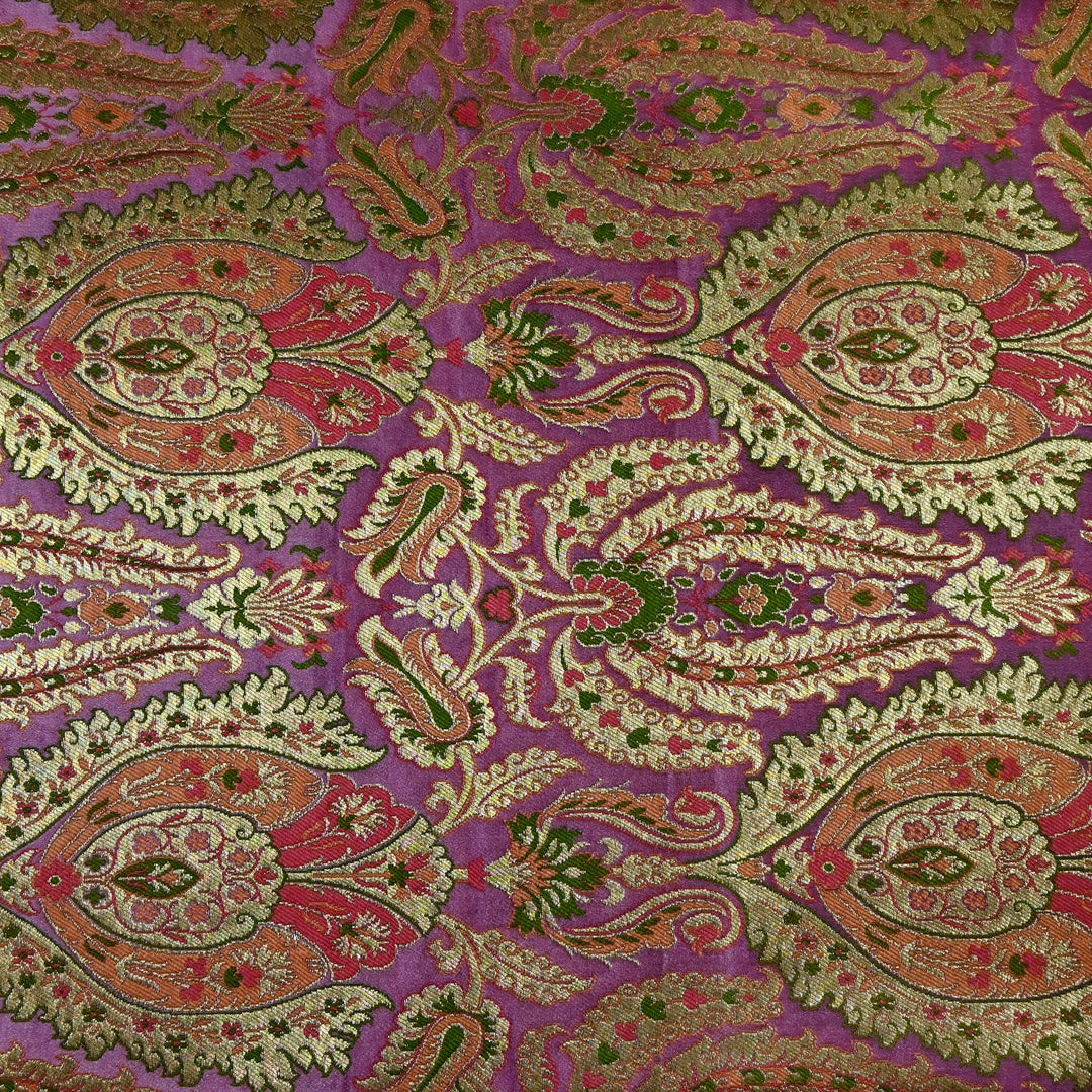 Satin Kimkhab Multi Brocade Fabrics