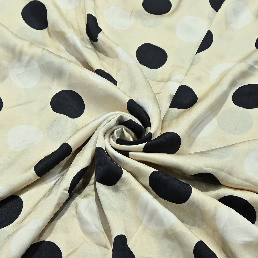 Elegant Modal Satin Digital Print Fabric 5 – Soft Luxury Designer Fabric - 001416-G6