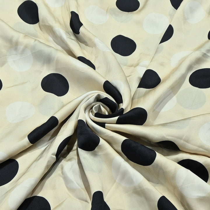 Elegant Modal Satin Digital Print Fabric 5 – Soft Luxury Designer Fabric - 001416-G6