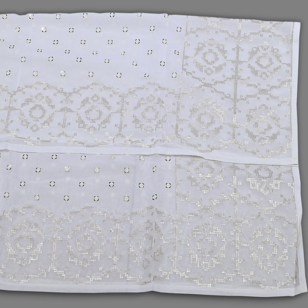 Viscose Georgette Sequin Embroidery Dupatta | Designer Party Wear Dupatta | V211571