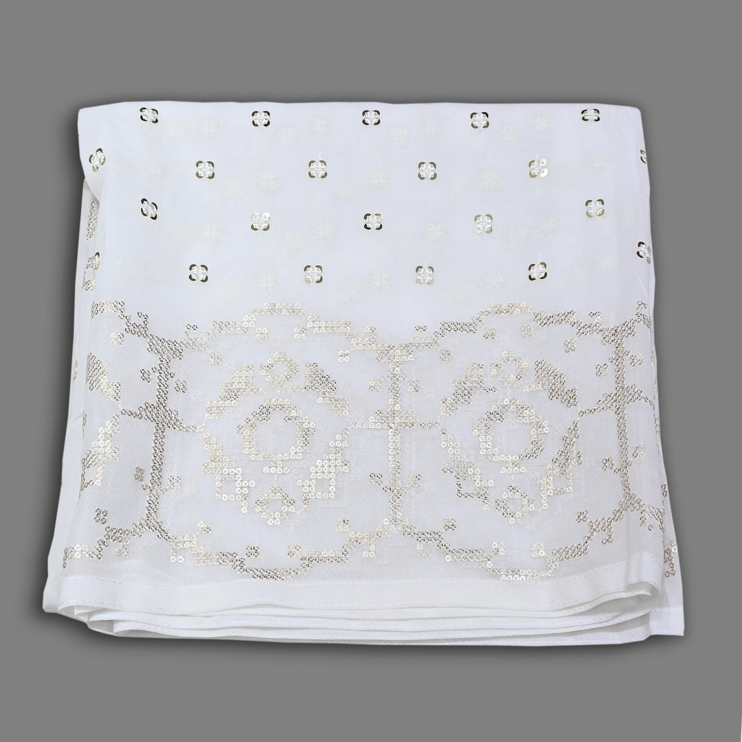 Viscose Georgette Sequin Embroidery Dupatta | Designer Party Wear Dupatta | V211571