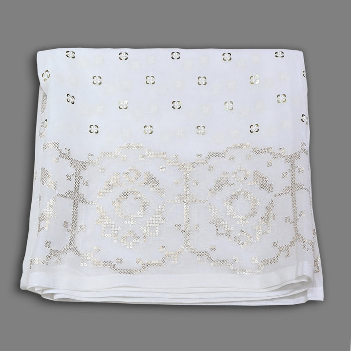 Viscose Georgette Sequin Embroidery Dupatta | Designer Party Wear Dupatta | V211571