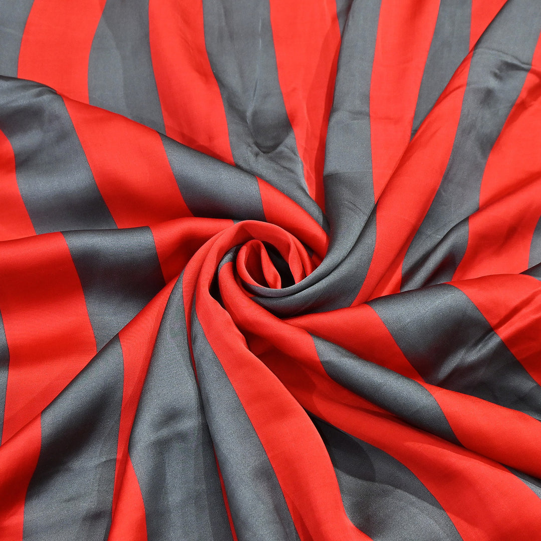 Elegant Modal Satin Digital Print Fabric 5 – Soft Luxury Designer Fabric - 001416-G2