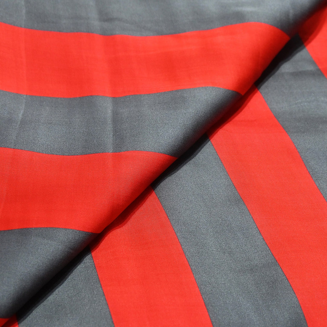 Elegant Modal Satin Digital Print Fabric 5 – Soft Luxury Designer Fabric - 001416-G2