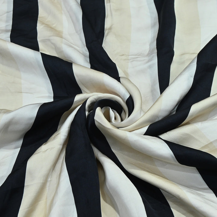 Elegant Modal Satin Digital Print Fabric 5 – Soft Luxury Designer Fabric - 001416-G7