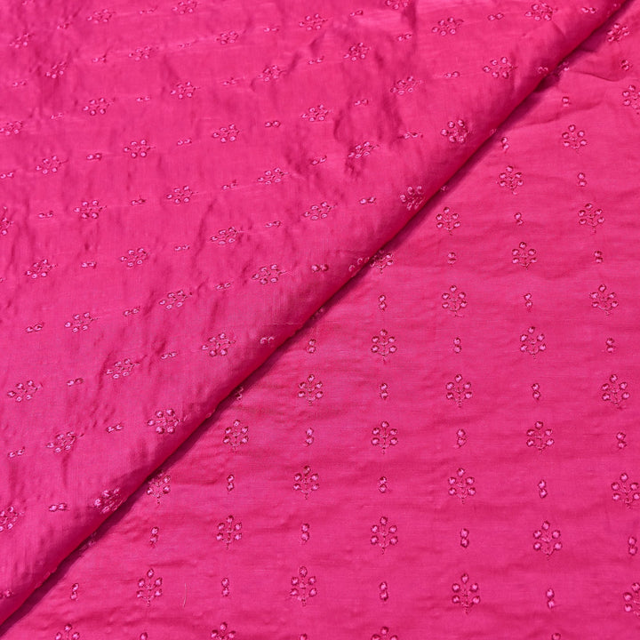 Linen Satin Thread Embroidery Fabric | Soft Designer Fabric- MF0739-1