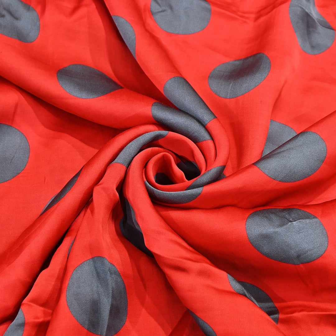 Elegant Modal Satin Digital Print Fabric 5 – Soft Luxury Designer Fabric - 001416-G1