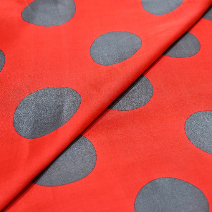 Elegant Modal Satin Digital Print Fabric 5 – Soft Luxury Designer Fabric - 001416-G1