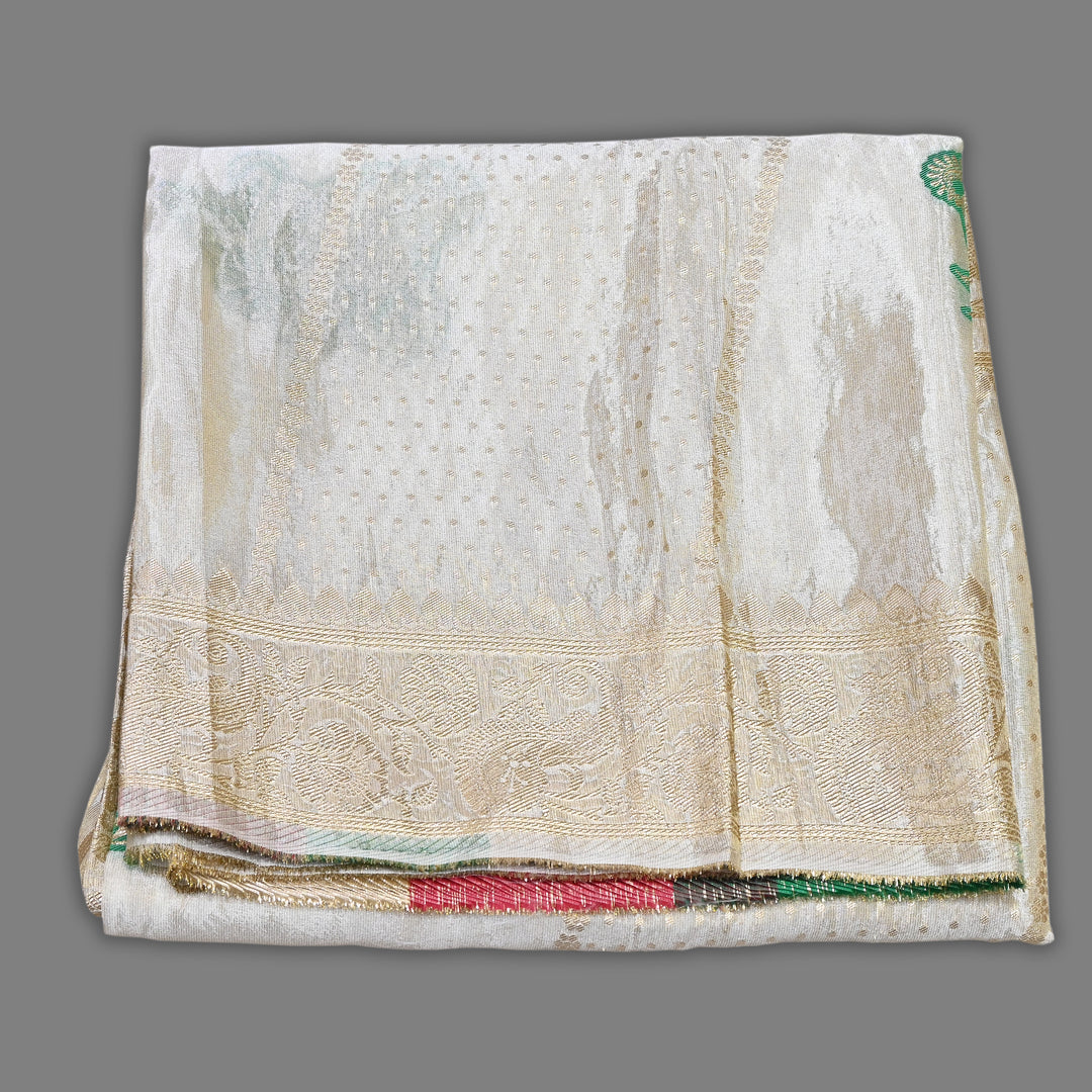 Dyble Tissue Meena Zari Dupatta | Premium Designer Ethnic Dupatta for Suits & Lehengas-EL0005