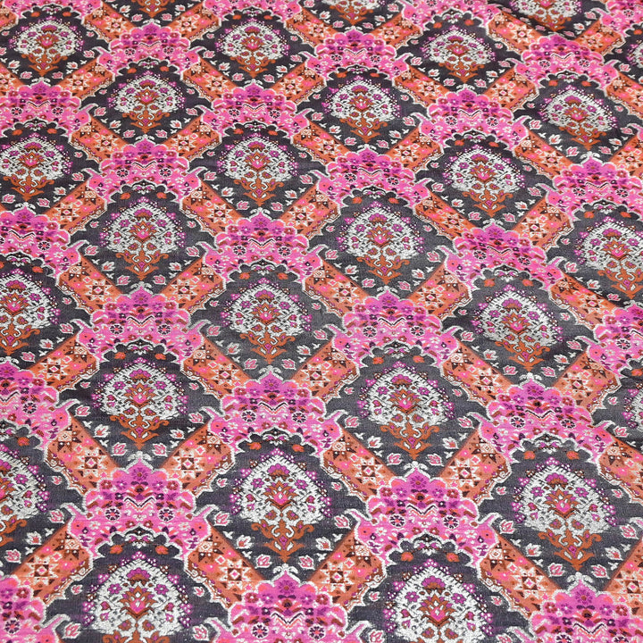 Banarasi Rangkat Zari Brocade Fabric|Traditional Woven Designer Banarasi Fabric| RAN365-C