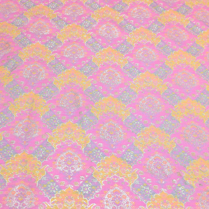 Banarasi Rangkat Zari Brocade Fabric|Traditional Woven Designer Banarasi Fabric| RAN365-D