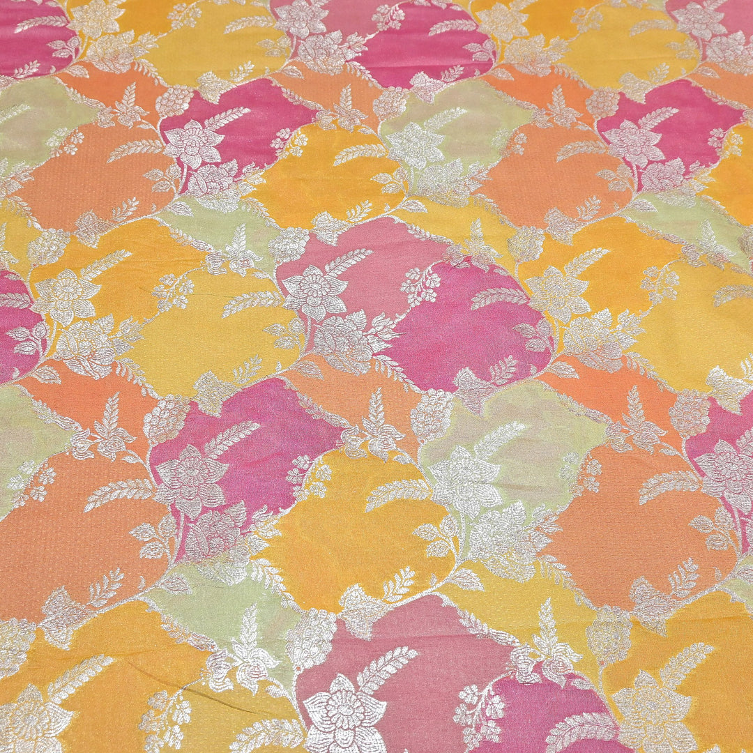 Mughal Rangkat Zari Brocade Fabric – Luxury Designer Brocade Fabric - SS0050-1