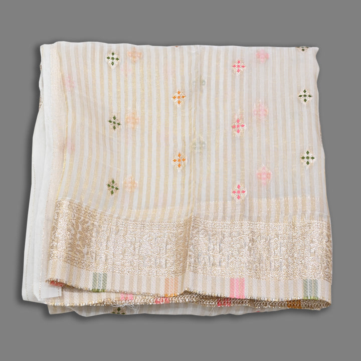 Elegant Organza Tissue Meena Zari Jacquard Dupatta | Premium Designer Dupatta-MEE425