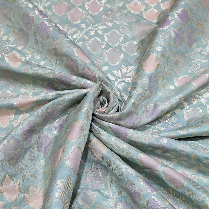 Mughal Rangkat Zari Brocade Fabric – Luxury Designer Brocade Fabric - SS0050-3