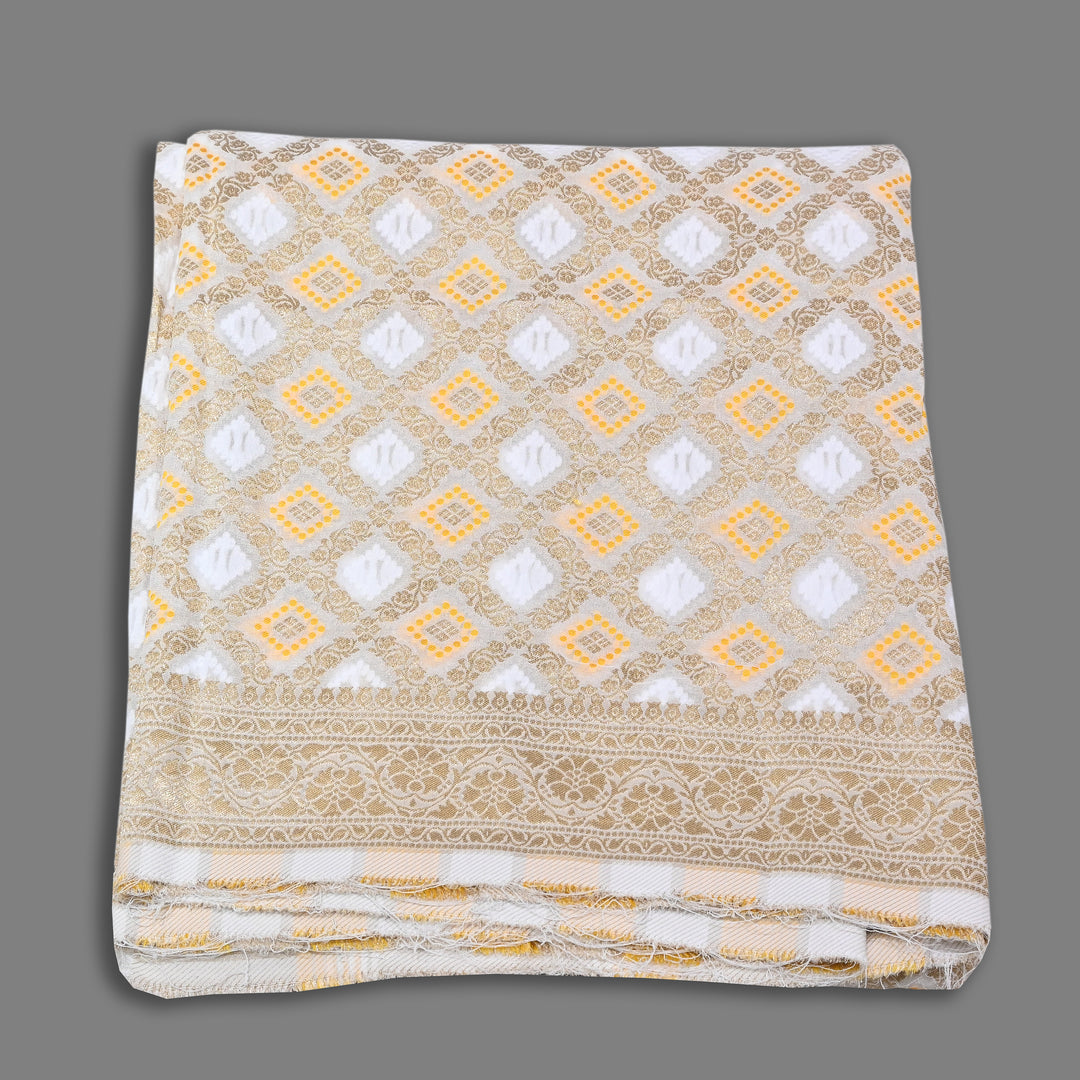Georgette Self Bandhani Zari Dupatta | Designer Traditional Dupatta-NKF675