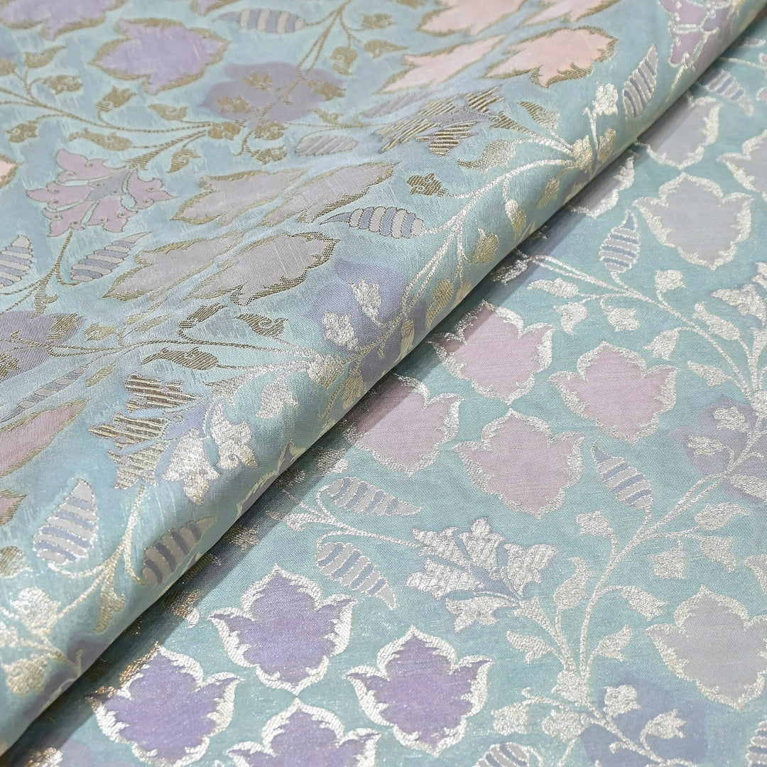 Mughal Rangkat Zari Brocade Fabric – Luxury Designer Brocade Fabric - SS0050-3