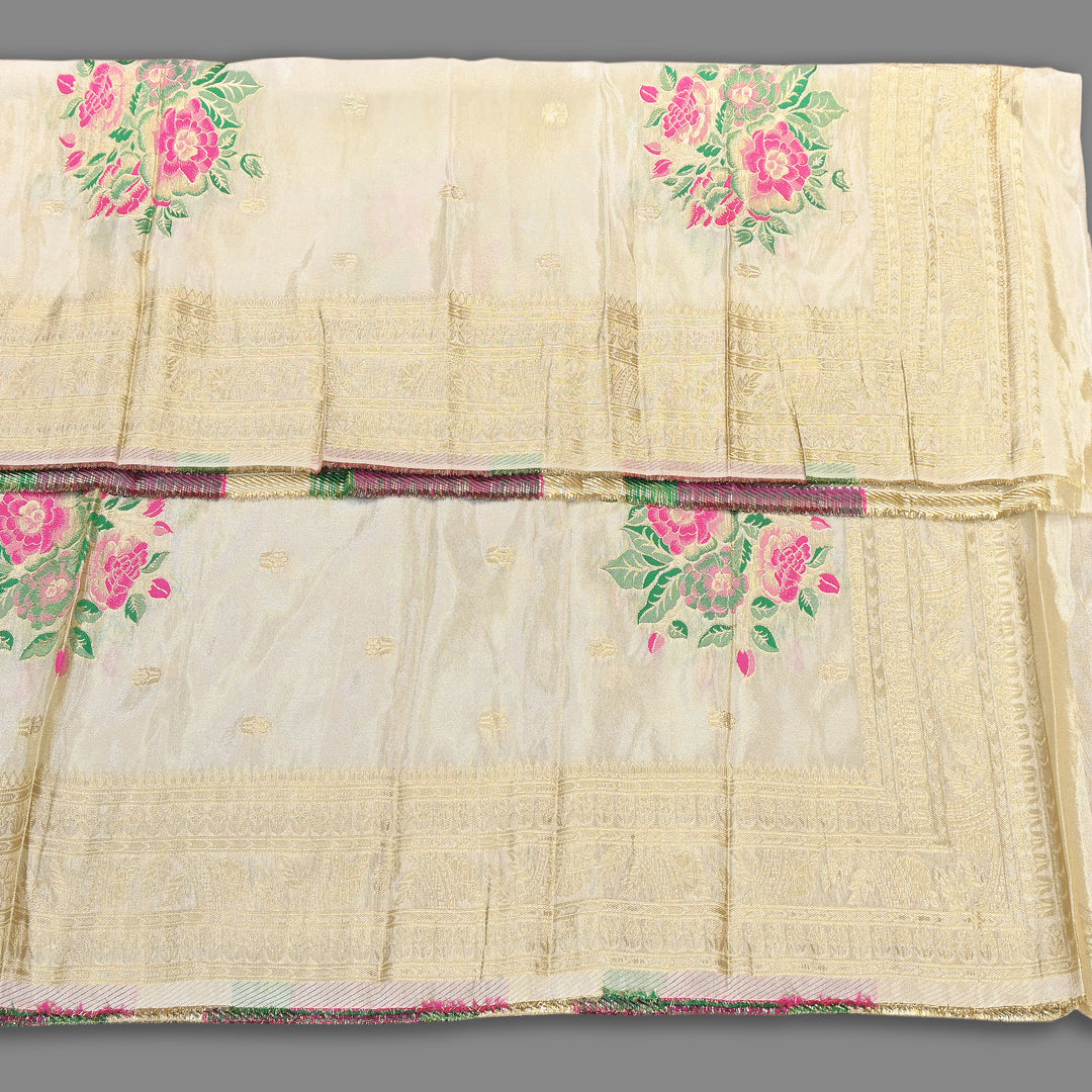 Dyble Tissue Meena Zari Dupatta | Premium Designer Ethnic Dupatta for Suits & Lehengas-EL0006
