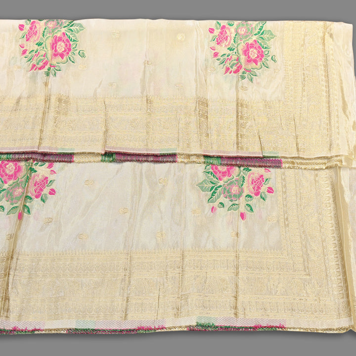 Dyble Tissue Meena Zari Dupatta | Premium Designer Ethnic Dupatta for Suits & Lehengas-EL0006