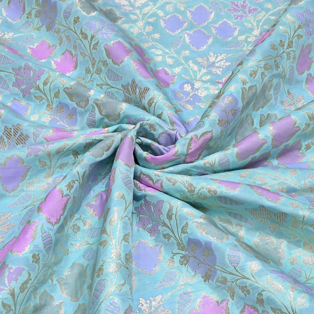Mughal Rangkat Zari Brocade Fabric – Luxury Designer Brocade Fabric - SS0050-4