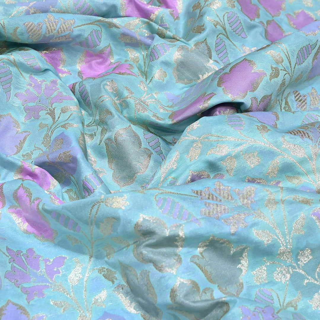Mughal Rangkat Zari Brocade Fabric – Luxury Designer Brocade Fabric - SS0050-4