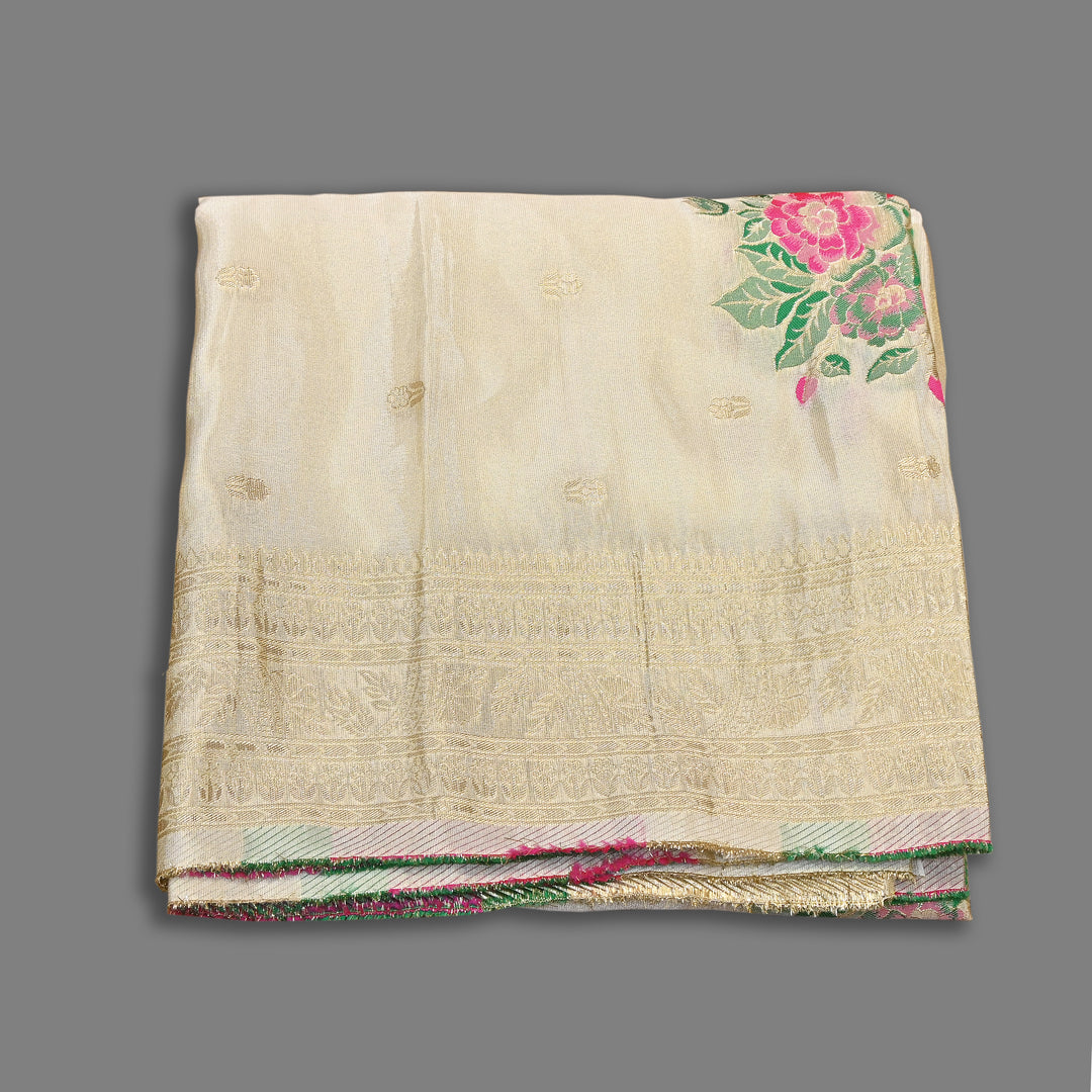 Dyble Tissue Meena Zari Dupatta | Premium Designer Ethnic Dupatta for Suits & Lehengas-EL0006