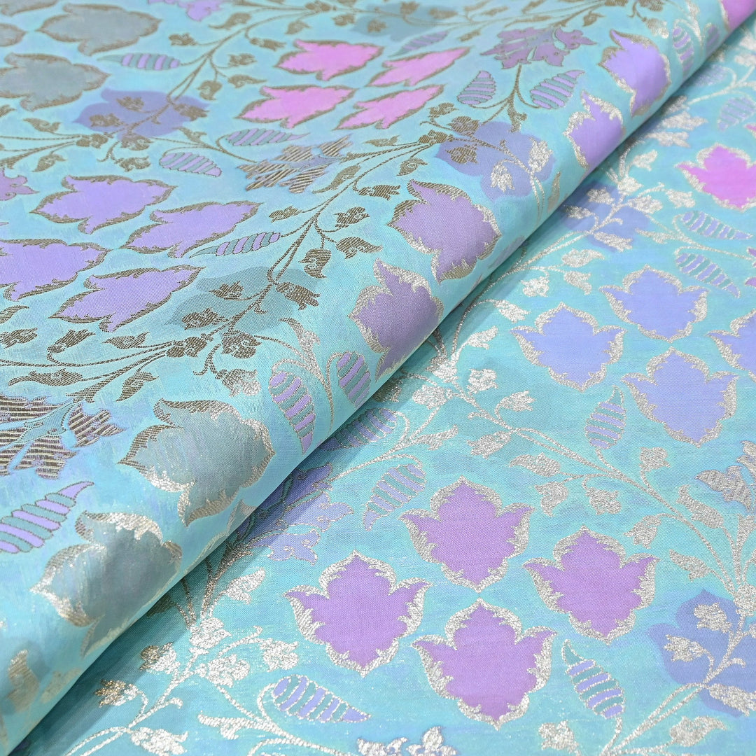 Mughal Rangkat Zari Brocade Fabric – Luxury Designer Brocade Fabric - SS0050-4