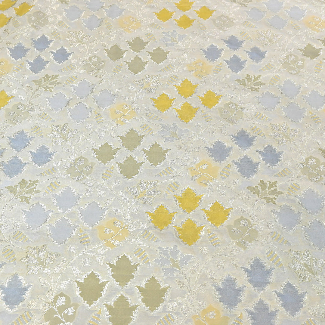 Mughal Rangkat Zari Brocade Fabric – Luxury Designer Brocade Fabric - SS0050-5